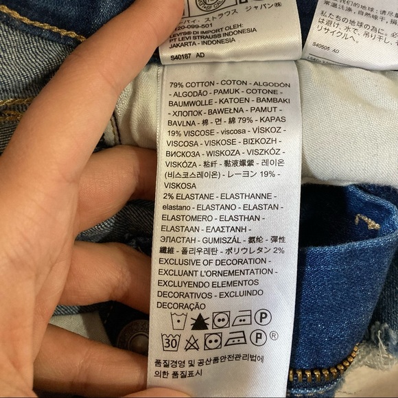 Rare vintage Levi jeans 721 High Rise Skinny size 25 - Picture 12 of 13